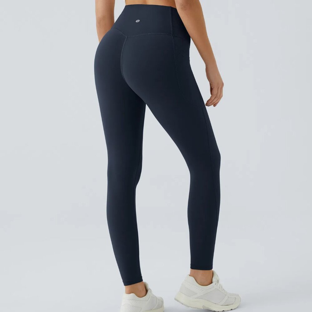 Halara UltraSculpt High Waisted Pocket Leggings – Carbon– Size S (7/8 Length)NWT
